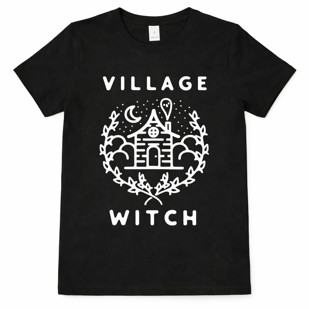 Black Village Witch Graphic T-Shirt